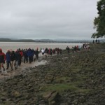 The walk out of Arnside.