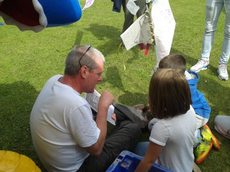 Childrens marine life quiz, morecambe kite festival 2016.