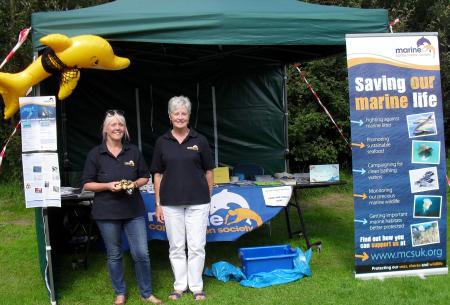 Jane and Kathy at the Wyre Estuary show July 2016.
